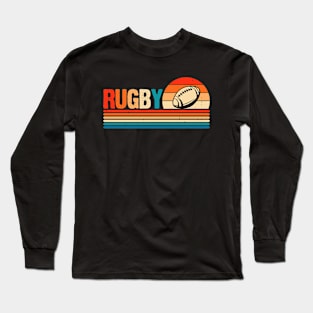 Rugby Sport Retro For Rugby Player Team Coach Rugby Lover Vintage Long Sleeve T-Shirt